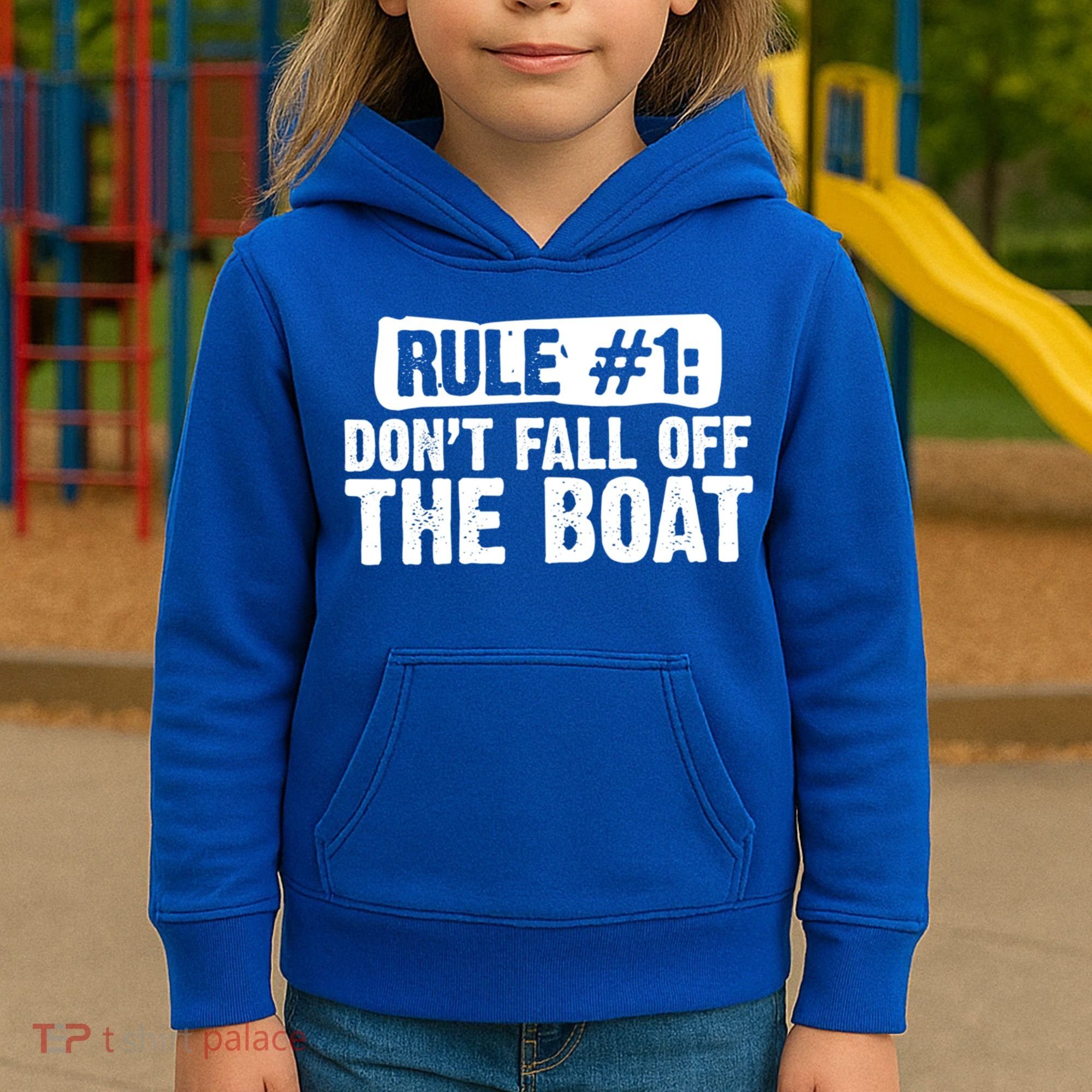 Dont Fall Off The Boat Cruise Sailing Captains Gift Kids Hoodie