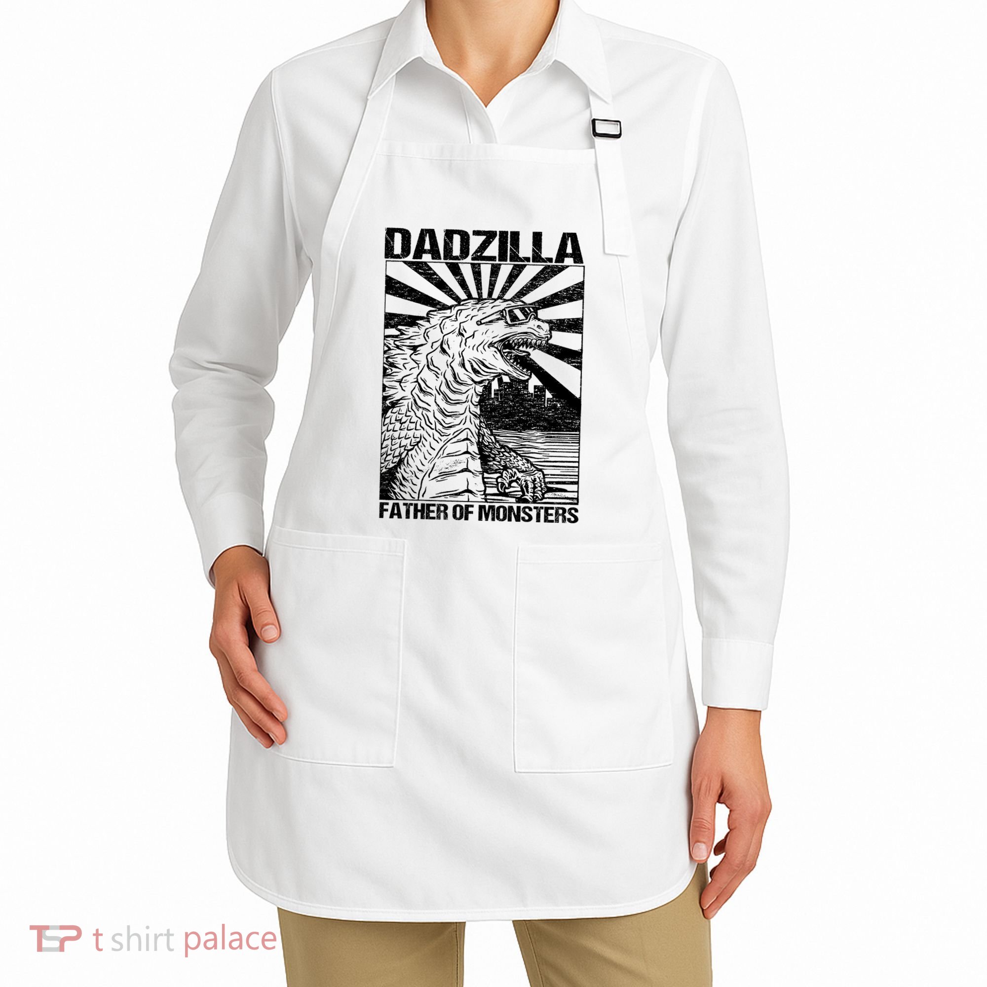 Dadzilla Father Of Monsters Apron