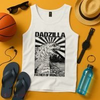 Dadzilla Father Of Monsters Tank Top thumb 4