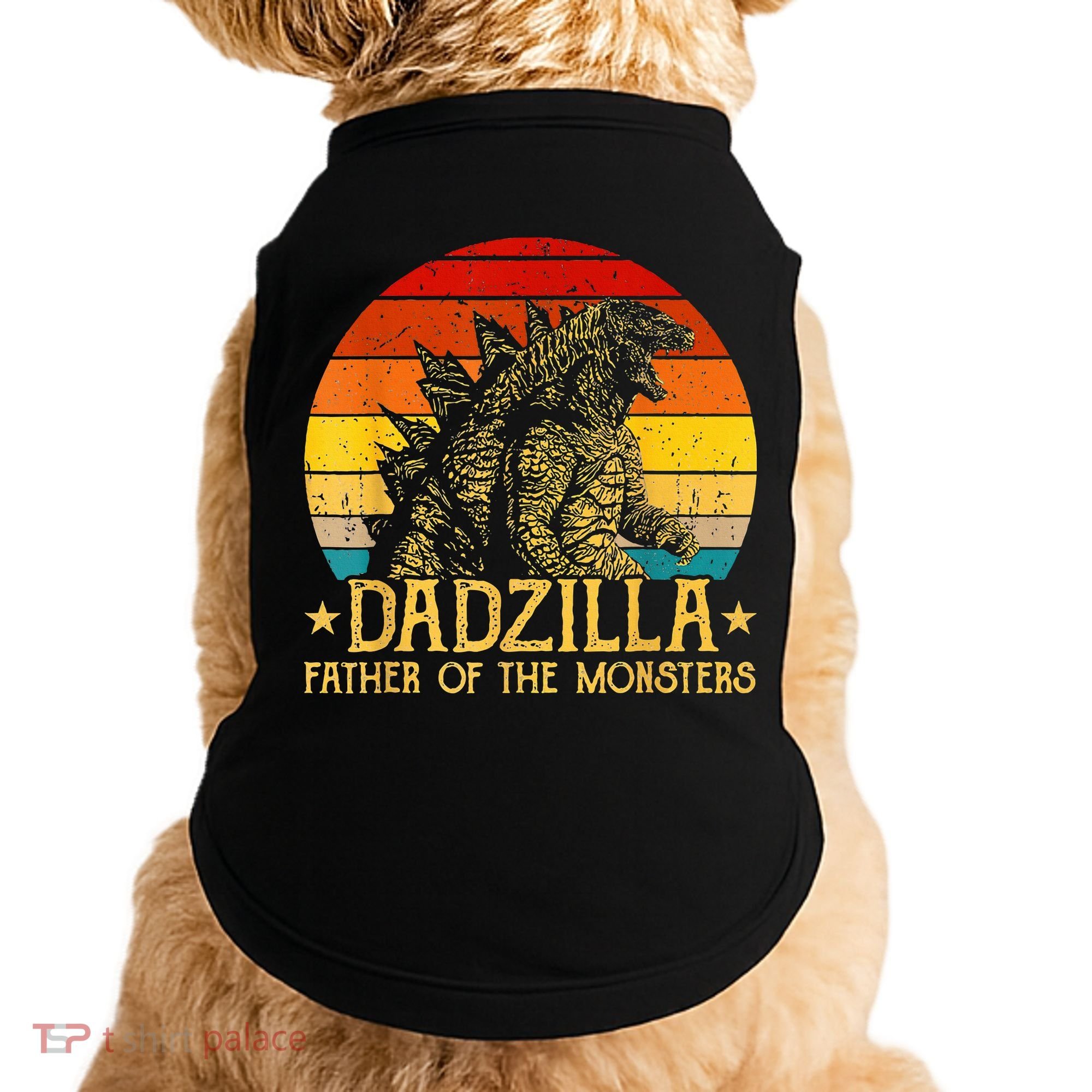 Dadzilla Father Of The Monsters Sunset Doggie Tank