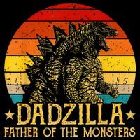 Dadzilla Father Of The Monsters Sunset T-Shirt thumb 7