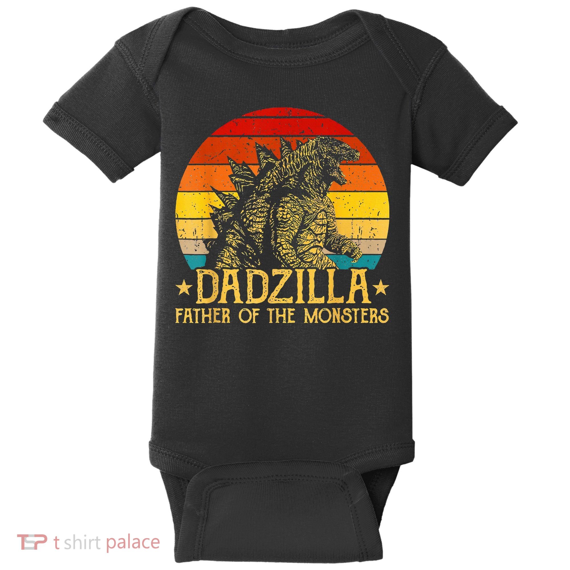 Dadzilla Father Of The Monsters Sunset Baby Bodysuit