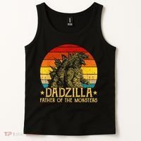 Dadzilla Father Of The Monsters Sunset Tank Top thumb 2