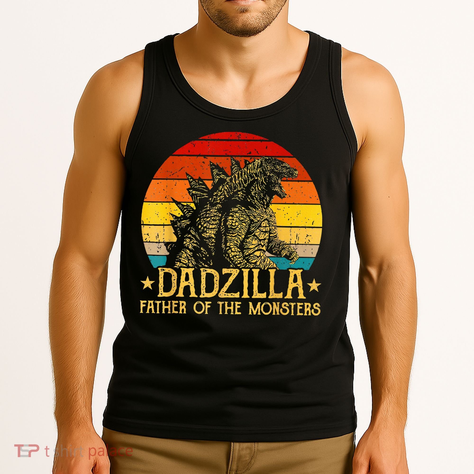 Dadzilla Father Of The Monsters Sunset Tank Top