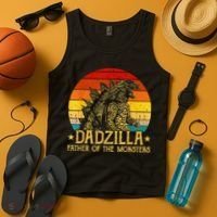 Dadzilla Father Of The Monsters Sunset Tank Top thumb 4