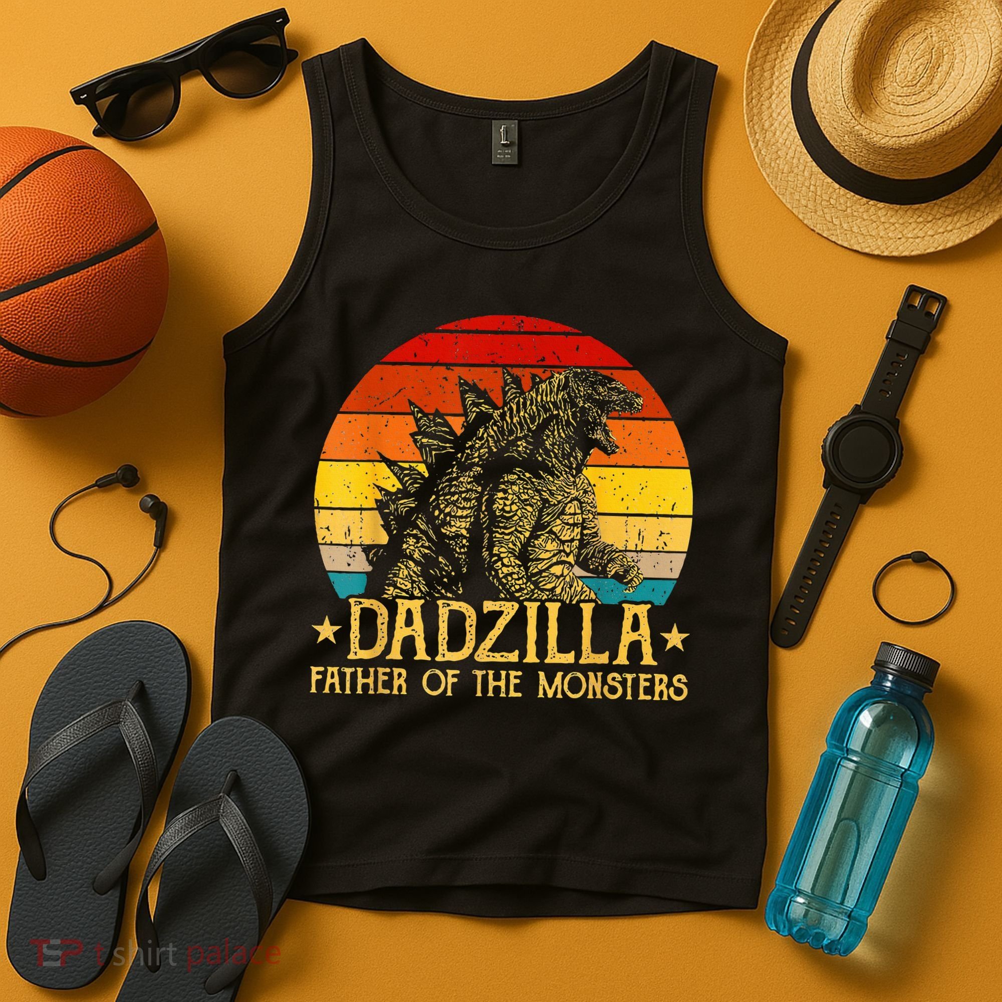Dadzilla Father Of The Monsters Sunset Tank Top
