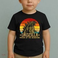 Dadzilla Father Of The Monsters Sunset Toddler T-Shirt thumb 2