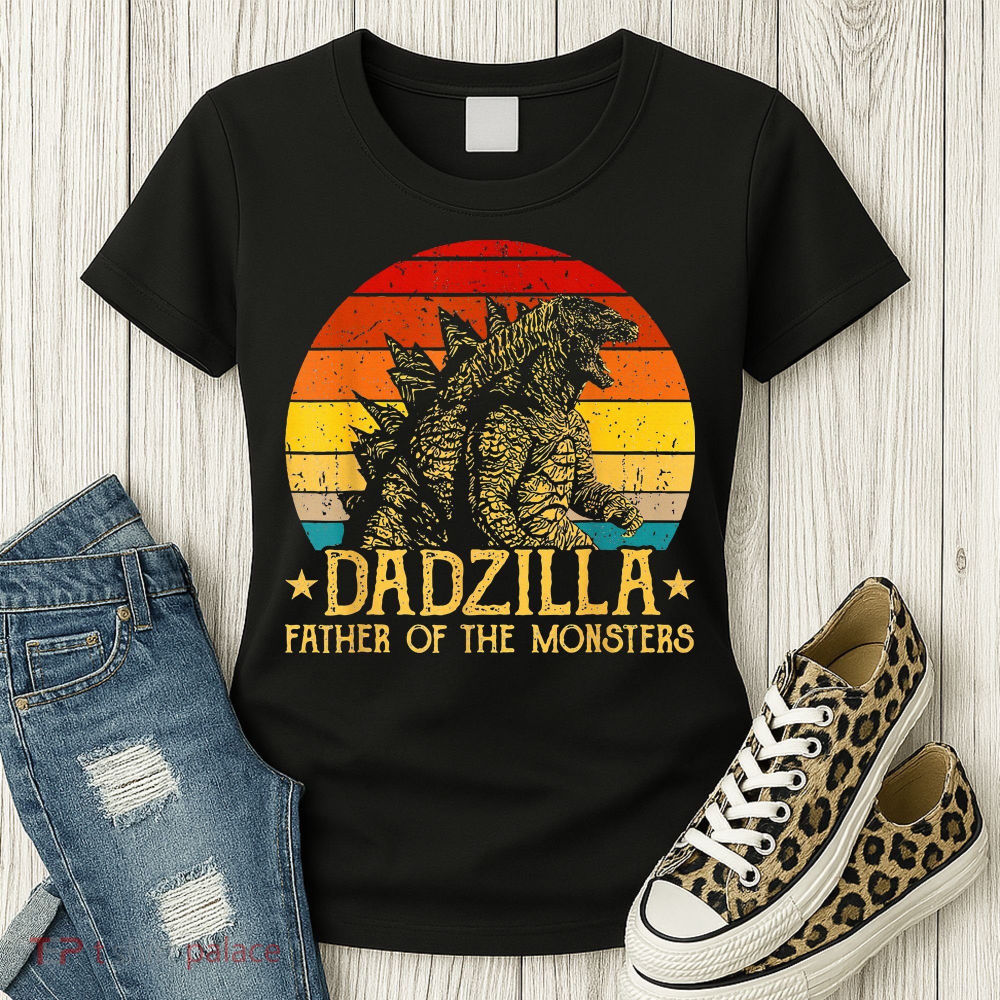 Dadzilla Father Of The Monsters Sunset Women's T-Shirt
