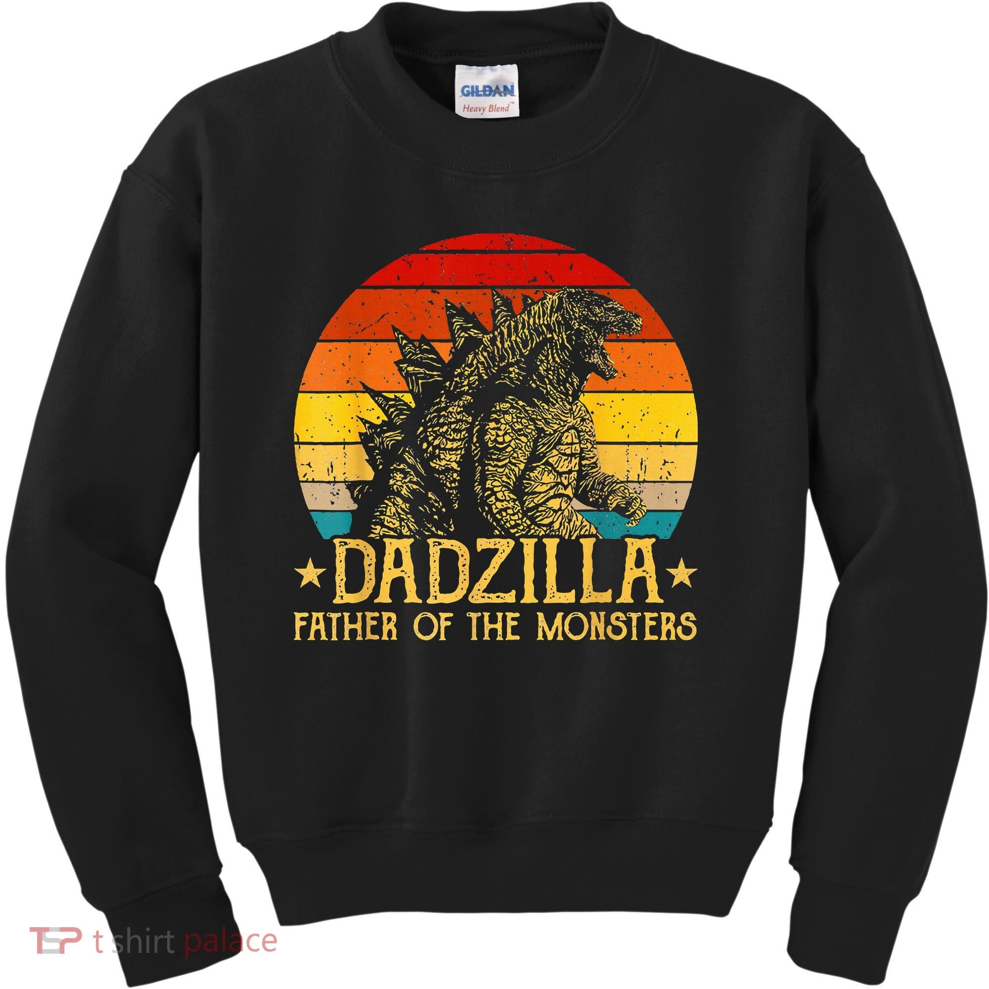 Dadzilla Father Of The Monsters Sunset Kids Sweatshirt