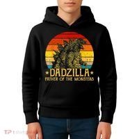 Dadzilla Father Of The Monsters Sunset Kids Hoodie thumb 4