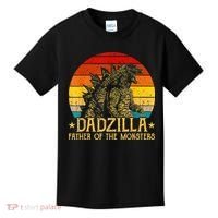 Dadzilla Father Of The Monsters Sunset Kids T-Shirt thumb 0