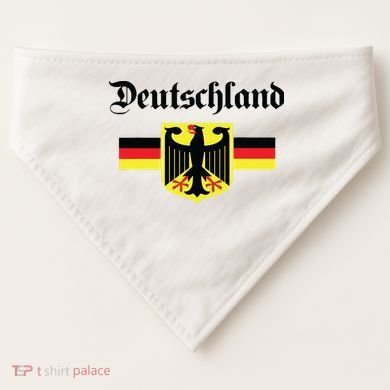 Deutschland Flag Of German Eagle Germany German USA-Made Doggie Bandana