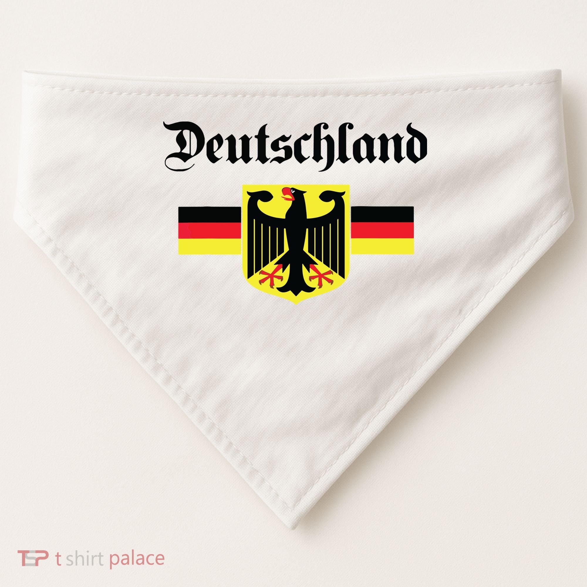 Deutschland Flag Of German Eagle Germany German USA-Made Doggie Bandana