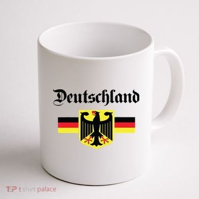 Deutschland Flag Of German Eagle Germany German Coffee Mug back