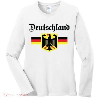 Deutschland Flag Of German Eagle Germany German Women's Long Sleeve Shirt