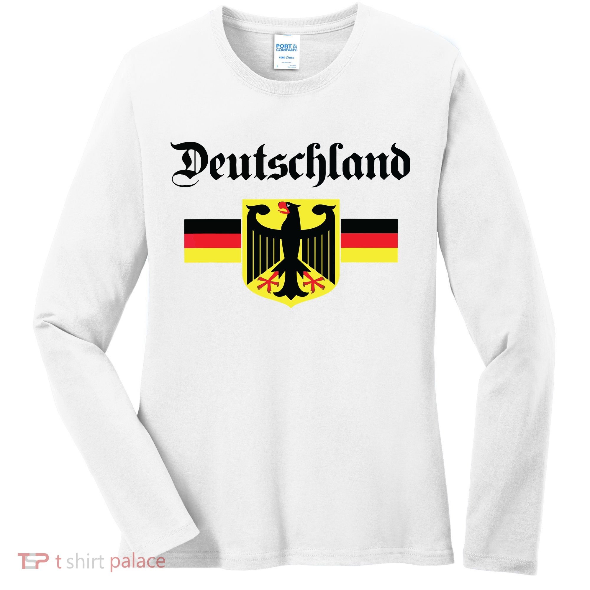 Deutschland Flag Of German Eagle Germany German Women's Long Sleeve Shirt