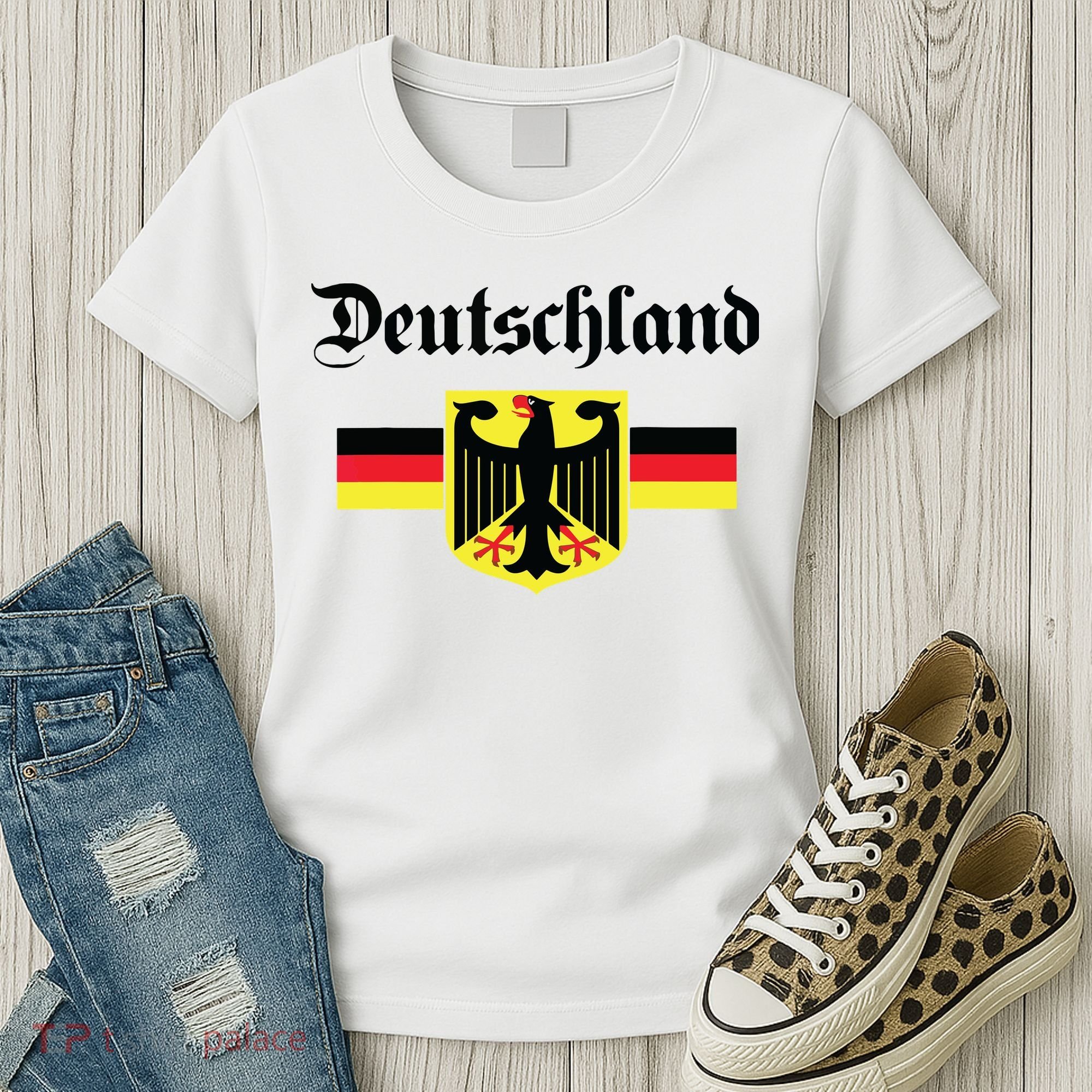 Deutschland Flag Of German Eagle Germany German Women's T-Shirt
