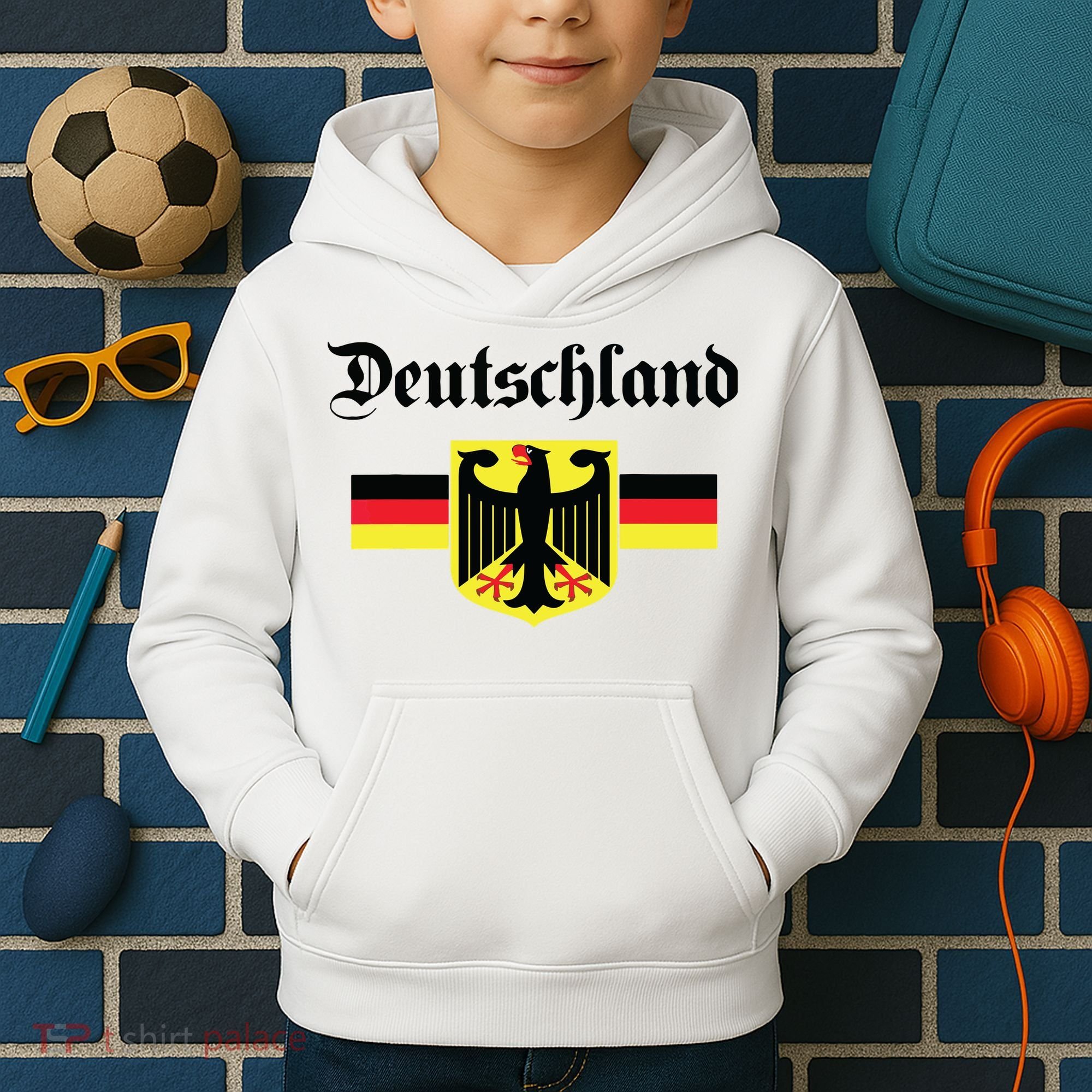 Deutschland Flag Of German Eagle Germany German Kids Hoodie