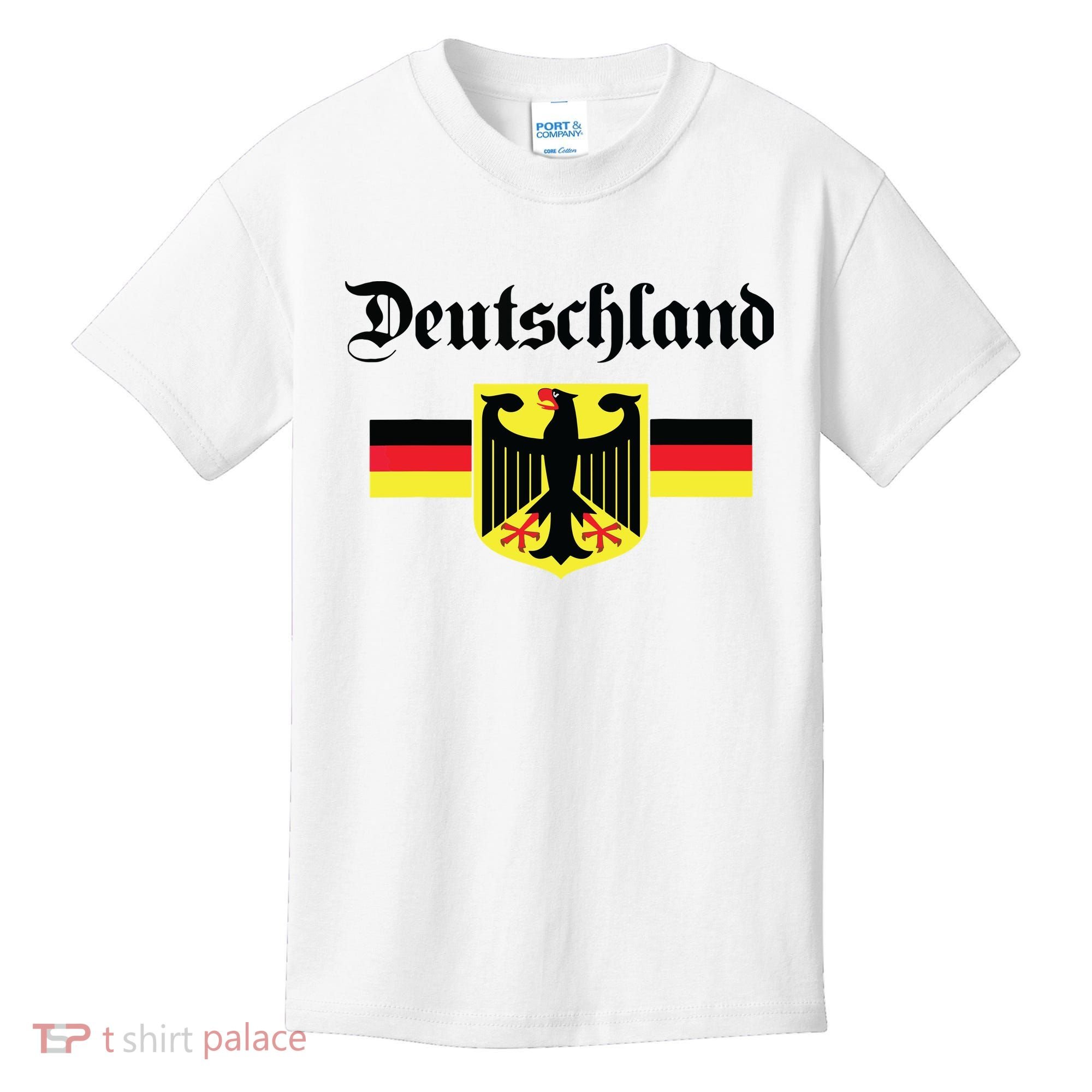 Deutschland Flag Of German Eagle Germany German Kids T-Shirt