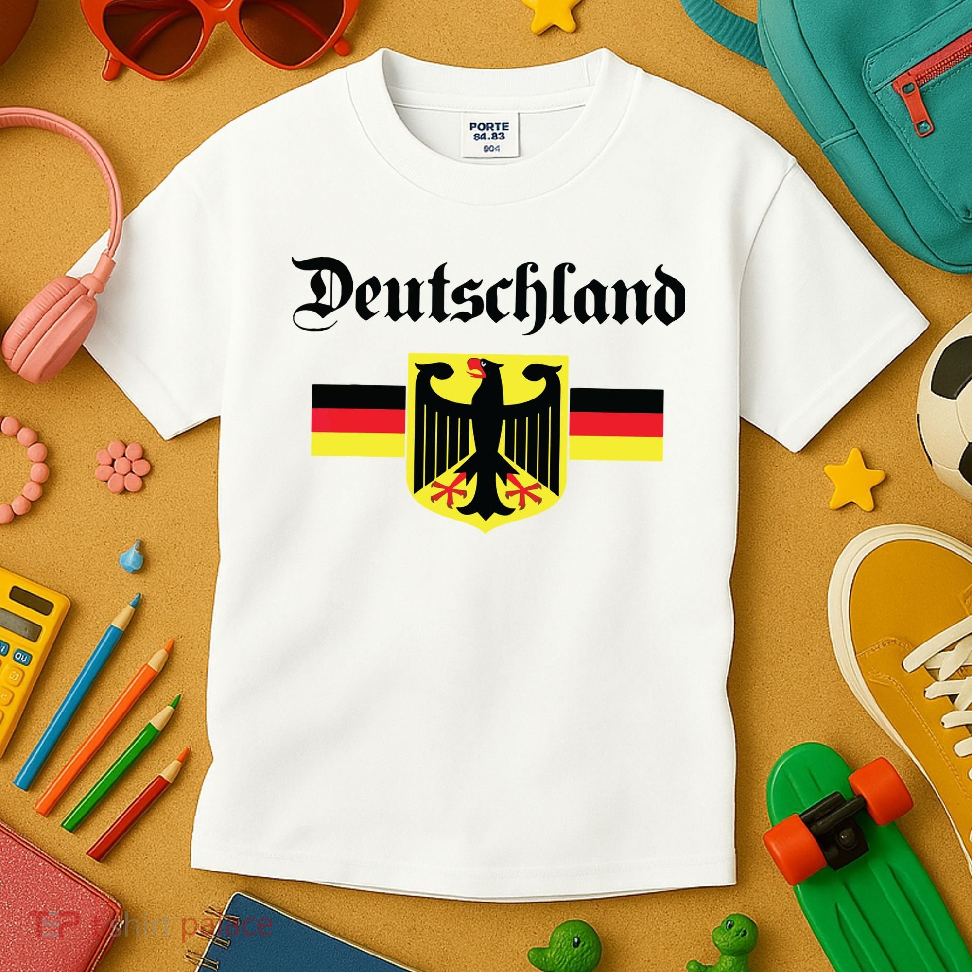Deutschland Flag Of German Eagle Germany German Kids T-Shirt