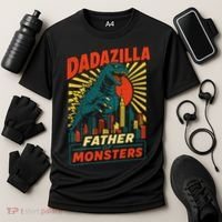 Dadazilla Father Of The Monsters Cooling Performance Crew T-Shirt thumb 3