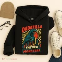 Dadazilla Father Of The Monsters Hoodie thumb 4