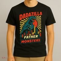 Dadazilla Father Of The Monsters T-Shirt thumb 3
