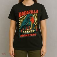 Dadazilla Father Of The Monsters T-Shirt thumb 4