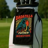 Dadazilla Father Of The Monsters Golf Towel thumb 2