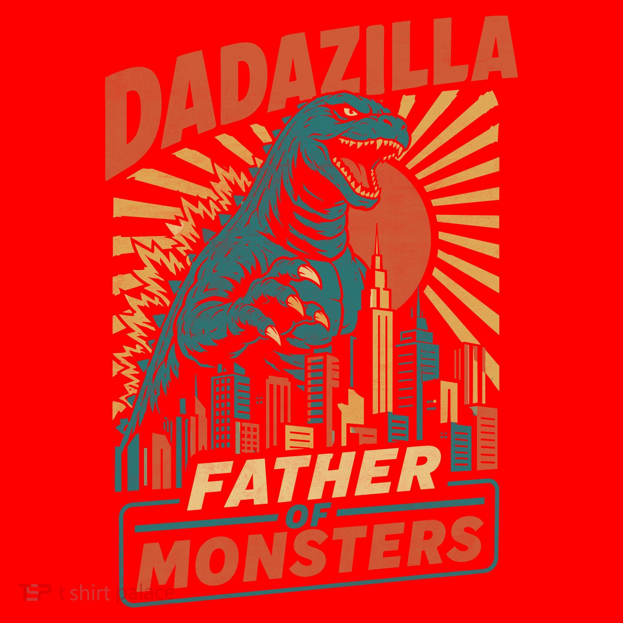Dadazilla Father Of The Monsters Santa Hat