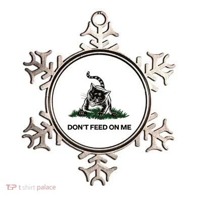 “Don’T Feed On Me” Gadsden Flag Style Cat Ornament