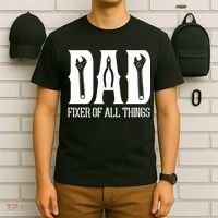 Dad Fixer Of All Things Funny Tools Dad Gifts T-Shirt thumb 6