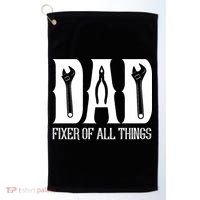 Dad Fixer Of All Things Funny Tools Dad Gifts Golf Towel thumb 0