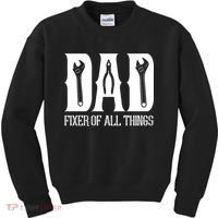 Dad Fixer Of All Things Funny Tools Dad Gifts Kids Sweatshirt thumb 0