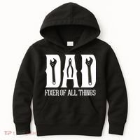 Dad Fixer Of All Things Funny Tools Dad Gifts Kids Hoodie thumb 0
