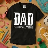 Dad Fixer Of All Things Funny Tools Dad Gifts Kids T-Shirt thumb 3