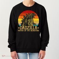 Dadzilla Father Of The Monsters Retro Women's Sweatshirt thumb 0
