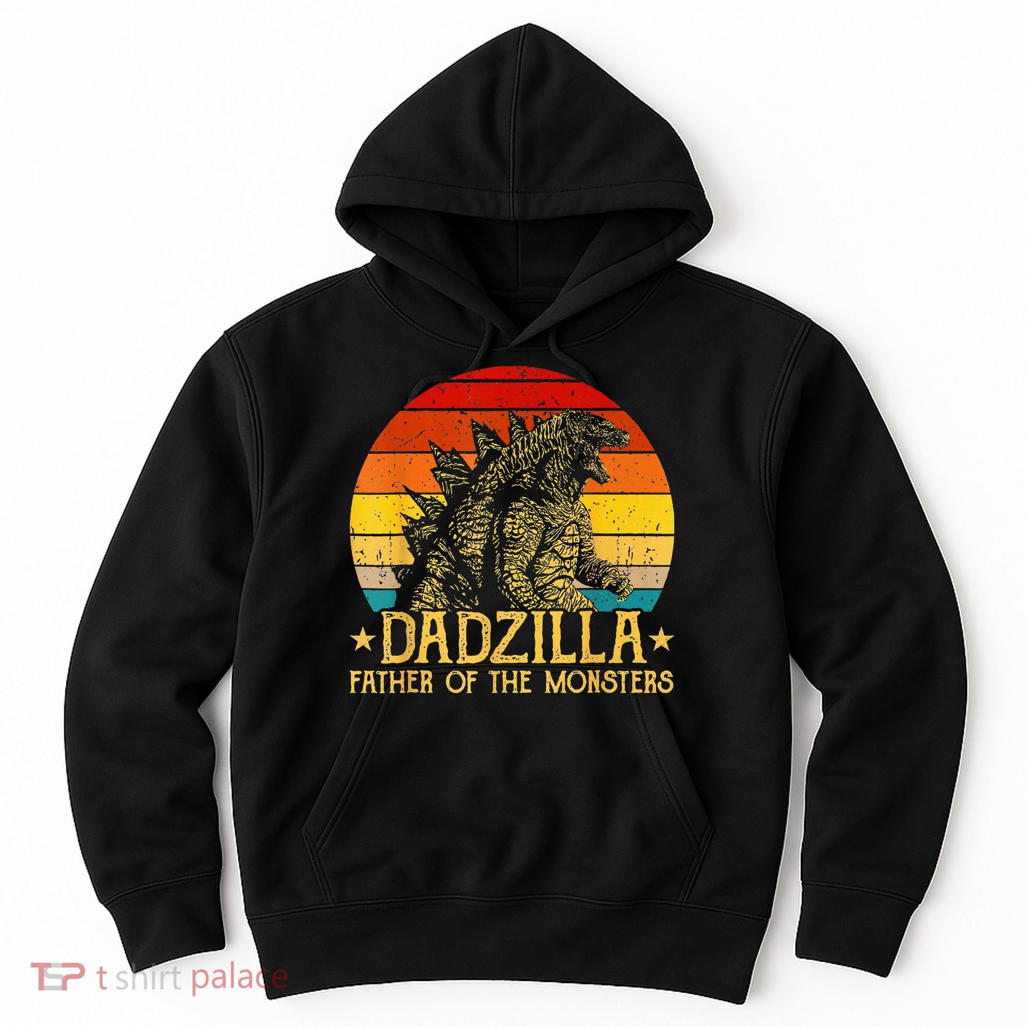 Dadzilla Father Of The Monsters Retro Hoodie