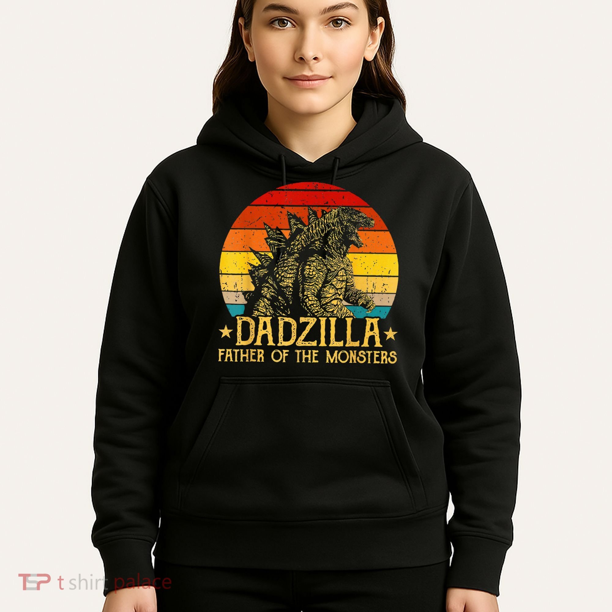 Dadzilla Father Of The Monsters Retro Hoodie