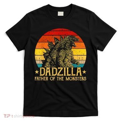 Dadzilla Father Of The Monsters Retro T-Shirt