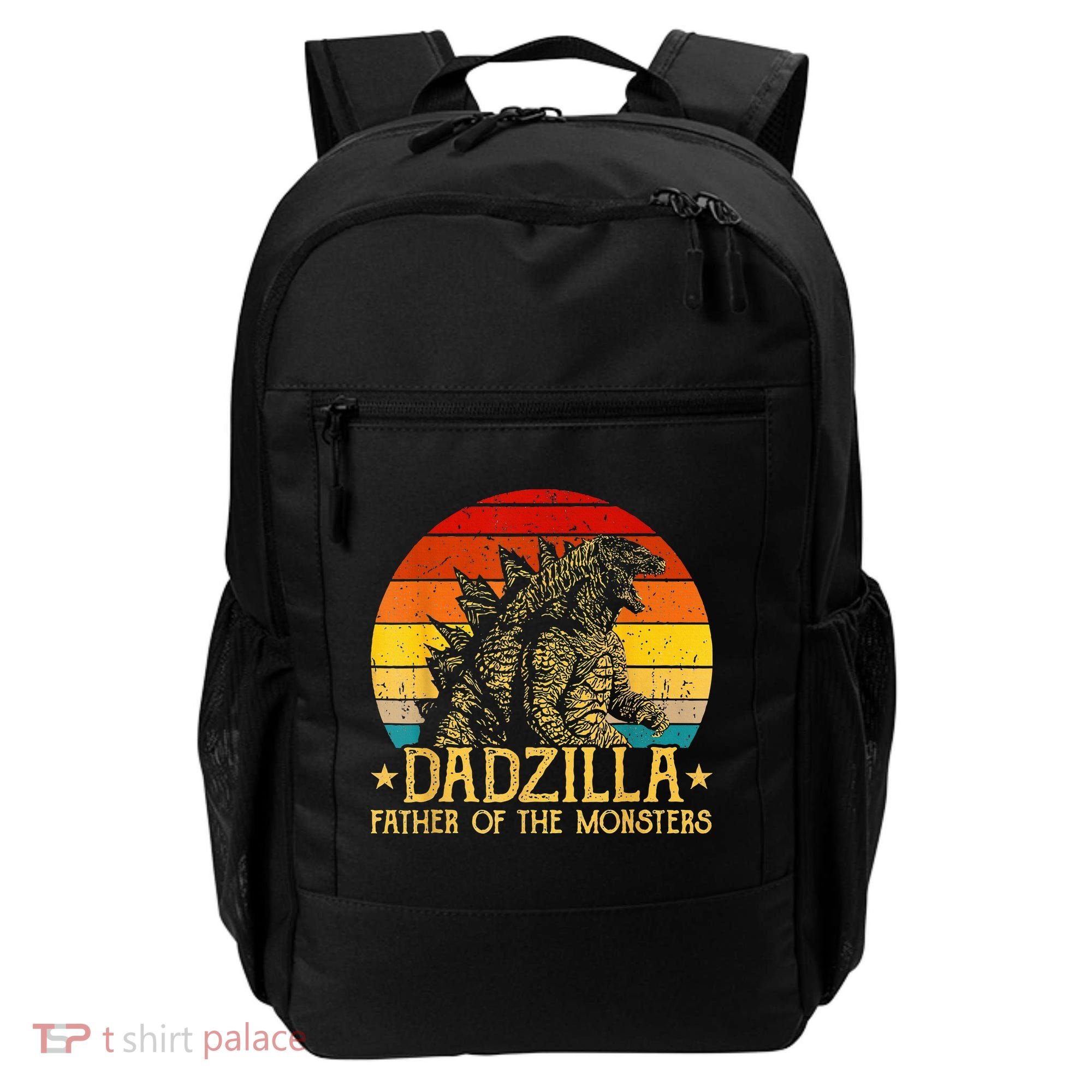 Dadzilla Father Of The Monsters Retro Backpack