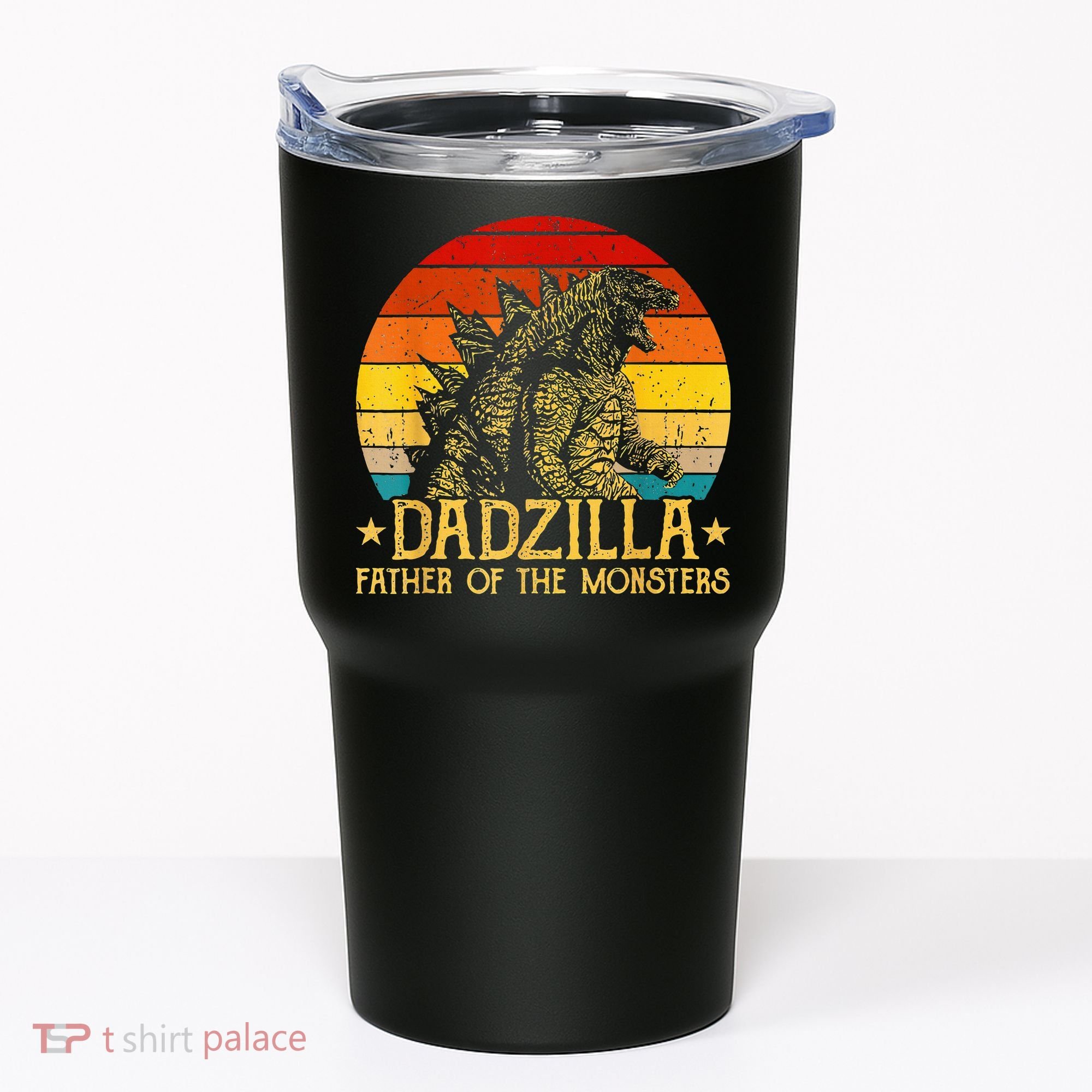 Dadzilla Father Of The Monsters Retro Tumbler