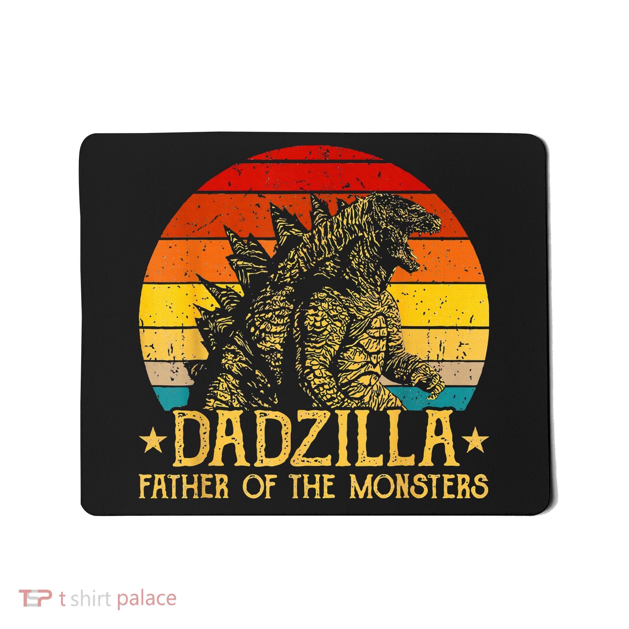 Dadzilla Father Of The Monsters Retro Mousepad