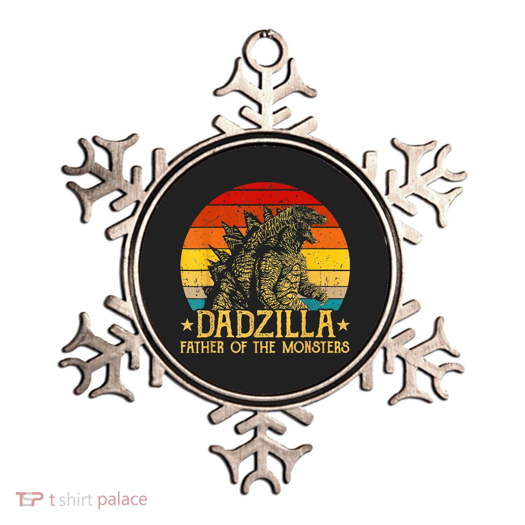Dadzilla Father Of The Monsters Retro Ornament