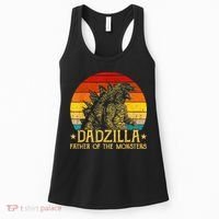 Dadzilla Father Of The Monsters Retro Women's Tank Top thumb 0