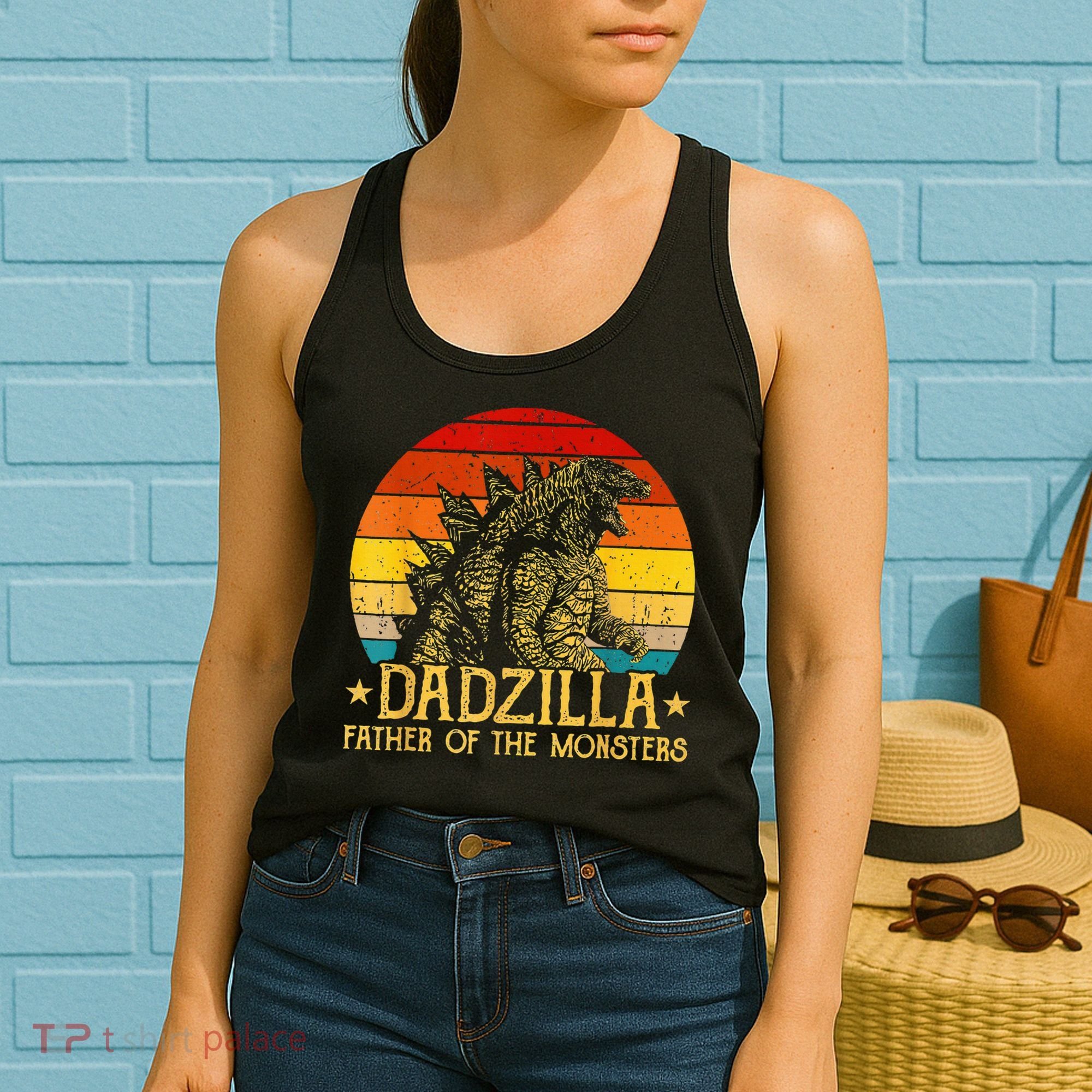 Dadzilla Father Of The Monsters Retro Women's Tank Top