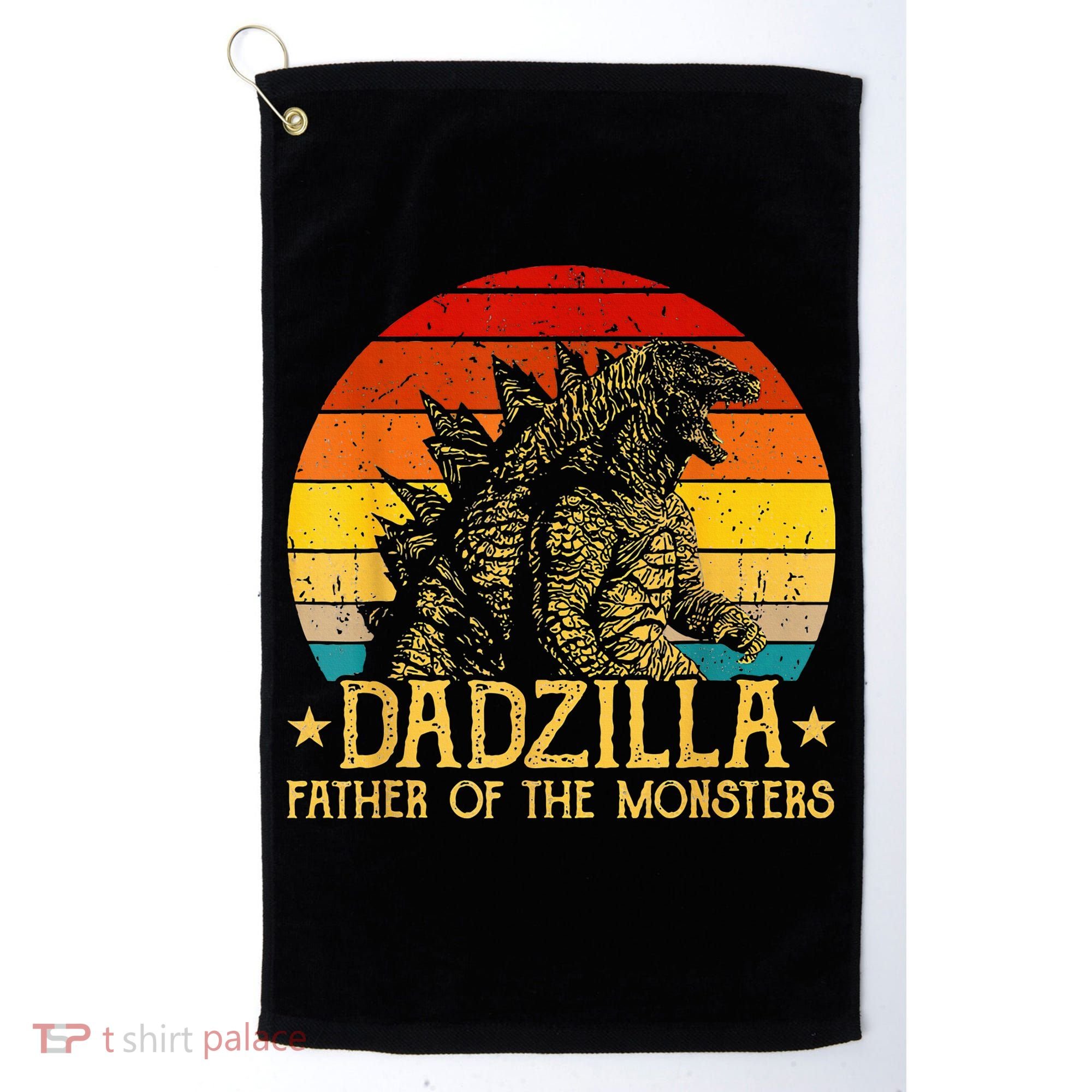 Dadzilla Father Of The Monsters Retro Golf Towel