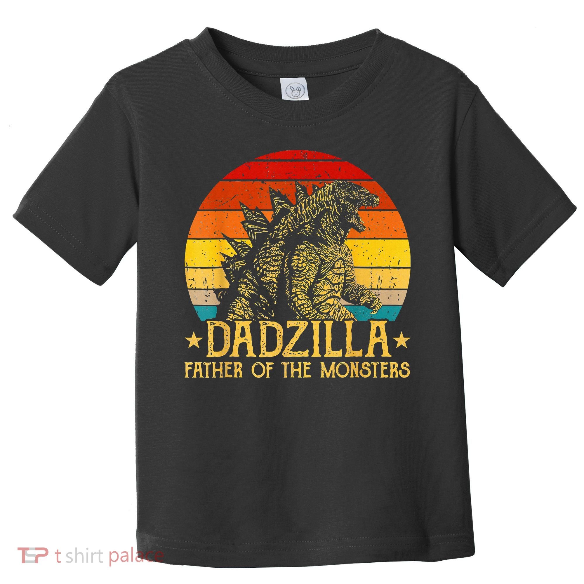 Dadzilla Father Of The Monsters Retro Toddler T-Shirt