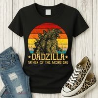 Dadzilla Father Of The Monsters Retro Women's T-Shirt thumb 3