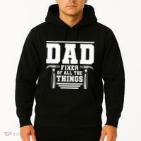 Dad Fixer Of All The Things Handyman Dads Hoodie thumb 2